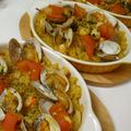 モンプチっち's cooksnap of when they made アサリと海老のオーブン焼きご飯☆パエリア.