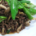 ぶっち0918's cooksnap of when they made ◇ししとうの甘辛ミンチそぼろ炒め◇.
