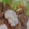 ゆうへいくん's cooksnap of when they made 豚ロース照り焼き～大根おろしがけ～.