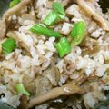 ポーシ亭's cooksnap of when they made 炊飯器で簡単！牛挽肉と新ごぼうのピラフ.