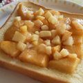 れいか☆☆☆'s cooksnap of when they made ✾桃♡ハニートースト✾.