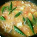 koko1061's cooksnap of when they made ■チキン＆オクラ＆じゃが芋の生トマト煮■.