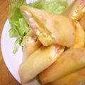 ぷううさぎ's cooksnap of when they made もっちり☆ハムたまご春巻き.