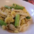 tomokoshiawase's cooksnap of when they made アスパラ＆エリンギの彩りチーズ炒め.