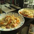 そねなつ's cooksnap of when they made あっさりめんつゆ味付けの焼きうどん☆.