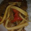 Plok's cooksnap of when they made 青椒牛肉絲いわゆるチンジャオロース.