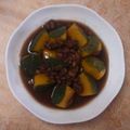 rina0619's cooksnap of when they made 缶詰め使用（南瓜と小豆の簡単煮）高血圧.