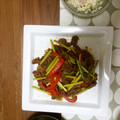 ハルハル59's cooksnap of when they made 牛肉とにんにくの芽のオイスターソース炒め.