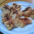 agunifam's cooksnap of when they made 餃子の皮で包むベーコンチーズ巻き.