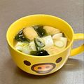 Etsu☆ko's cooksnap of when they made オッサンのコンソメスープに油揚げ.