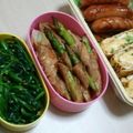 3700's cooksnap of when they made アスパラの豚巻き巻き.