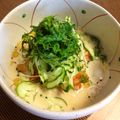 でんすけぃ's cooksnap of when they made 冷麺風☆豆乳キムチそうめん.