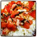 mrkn's cooksnap of when they made トマトと生バジルのジューシー丼.
