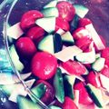 ukkarisan's cooksnap of when they made 簡単サッパリ！トマトの酢の物風サラダ.