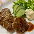 （・∀・）ﾆﾔﾆﾔ's cooksnap of when they made 豚ミンチと大葉のつくね♪甘辛タレがからむ.