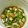 野生のねぎ's cooksnap of when they made オクラとなめこのジュレ和え.