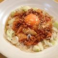 maarine's cooksnap of when they made 納豆キムチのネギ白ゴマまぶし月見そうめん.