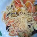 ぷっちかおりんご's cooksnap of when they made ナス・ベーコン・トマトのパスタ.