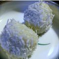 鳴間朋's cooksnap of when they made 黒糖ココナッツ団子.