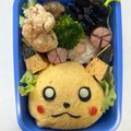 はるぽん。。's cooksnap of when they made キャラ弁☆ピカチュウのオムライス弁当.