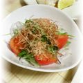 ＴＯＭＯＷＡＴ's cooksnap of when they made 新玉ねぎ・三葉・トマトの削り節ポンサラダ.