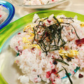 papikun's cooksnap of when they made ＊新巻鮭と柴漬けの混ぜご飯＊.