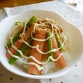 ううちママ's cooksnap of when they made シンプルで旨い☆アスパラのマヨ醤油丼.