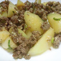 kwaorin's cooksnap of when they made 新じゃがとひき肉の味噌炒め.