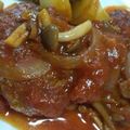yanguchi's cooksnap of when they made 失敗なし♪やわらかトマト煮込みハンバーグ.