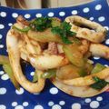 crantini's cooksnap of when they made セロリとイカの塩麹炒め.