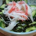 ないすばでぃ's cooksnap of when they made カニかま＆胡瓜とワカメの酢の物.