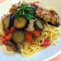 けんころざうるす's cooksnap of when they made 夏野菜を使って♪茄子と豚肉のトマトパスタ.