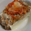 Mike929's cooksnap of when they made 豆腐 on キムチ納豆.