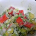 光と色's cooksnap of when they made 新玉ねぎと！アラスカとアボカドのサラダ.