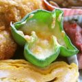 わん吉の母's cooksnap of when they made お弁当✿ピーマンのお花チーズ焼き✿デコ弁.