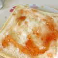 おつね's cooksnap of when they made トーストでチーズケーキ風.
