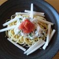 家事苦手主婦's cooksnap of when they made 夏は素麺みたいな✰…明太子とろろ✰冷製パスタ.