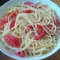 ☆結★'s cooksnap of when they made 暑いときは！トマトの冷製パスタで！.