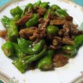 しのばぁたん's cooksnap of when they made ししとうと豚肉のオイスターソース炒め♪.