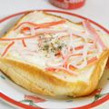 ななクレープ's cooksnap of when they made かにかまチーズトースト.