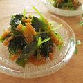まろんかふぇ's cooksnap of when they made 簡単！！わかめと三つ葉のなめたけ和え.