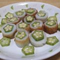 Kuyumiy's cooksnap of when they made ☆星がいっぱい！オクラ竹輪を梅マヨで♪.