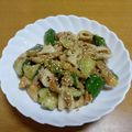 55才のおじさん's cooksnap of when they made きゅうりとちくわの梅肉和え♡ゴマたっぷり.