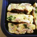 3姉妹ちゃんママ's cooksnap of when they made ✿ダシダdeハムとピーマンの卵焼き✿.