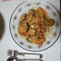ナンバー６０'s cooksnap of when they made なすとベーコンの濃厚トマトクリームパスタ.