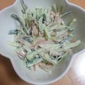 モッチーアヤ's cooksnap of when they made きゅうりと茗荷のわさびマヨ和え.