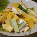 おりょせん's cooksnap of when they made コリンキーと梨のシャキシャキ魂サラダ.