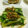 しんこんもんちゃん's cooksnap of when they made 小松菜と豆腐の蒸し物。.