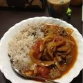 なちカム's cooksnap of when they made ルゥ不使用・野菜ジュース入りハヤシライス.