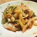 時花菜's cooksnap of when they made 簡単！セロリと豚肉のマヨ炒め.